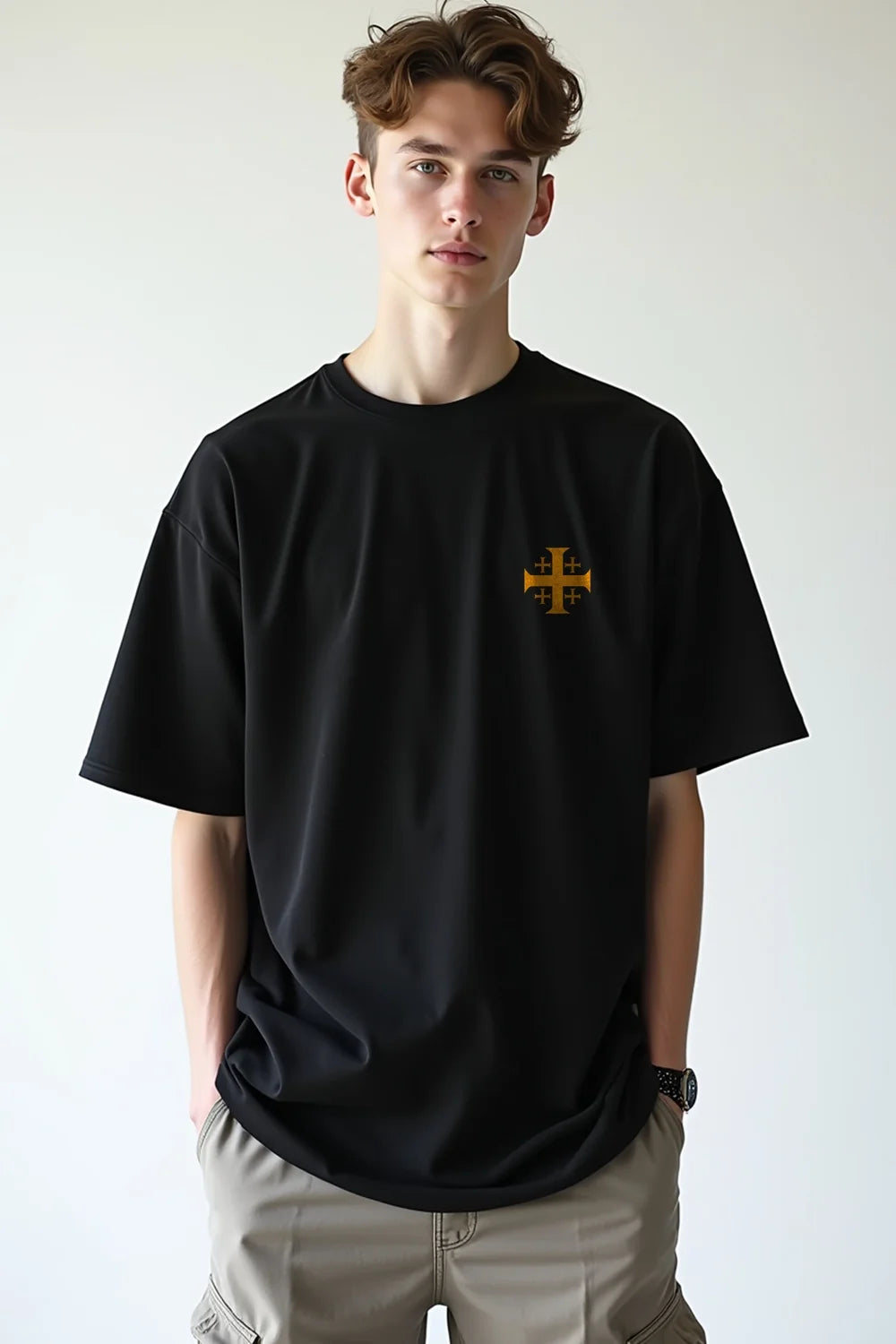 Camisa Oversized Cruz Templária