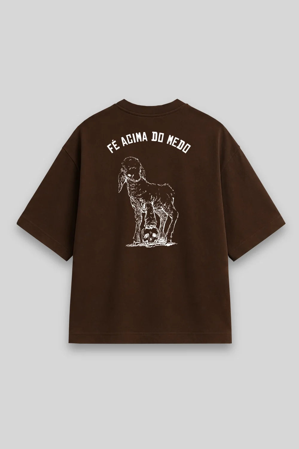 Camisa Oversized Fé Acima do Medo