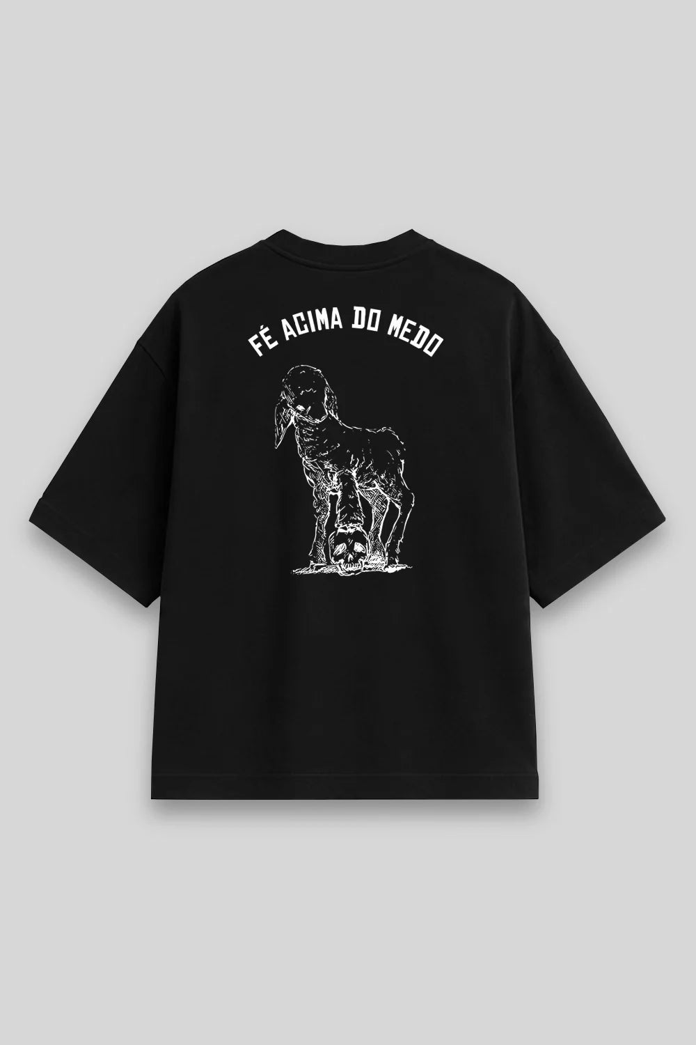 Camisa Oversized Fé Acima do Medo
