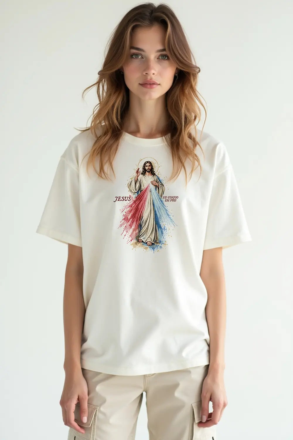 Camisa Oversized Jesus Misericordioso