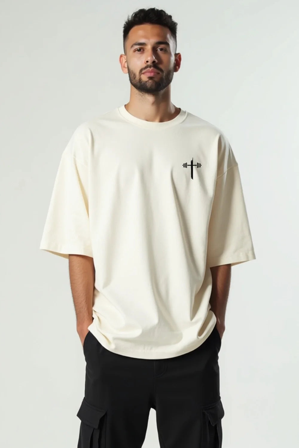 Camisa Oversized Deus é Minha Força