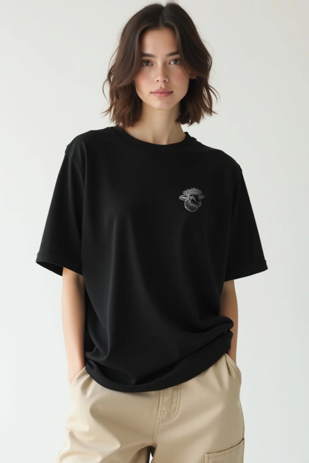 Camisa Oversized Fé Acima do Medo