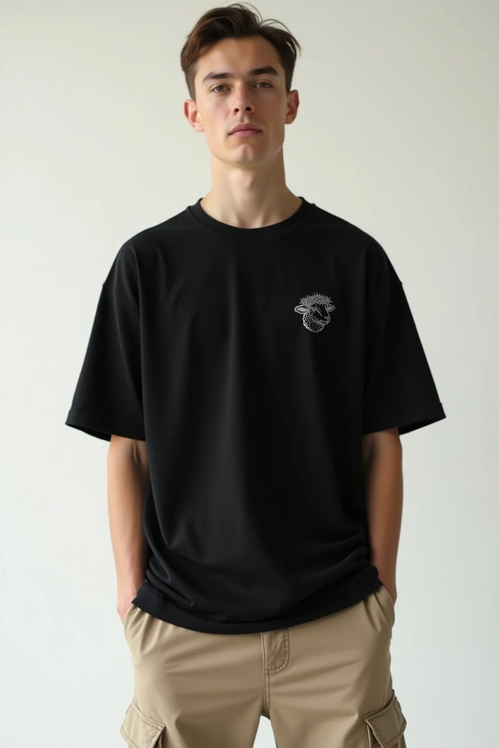Camisa Oversized Fé Acima do Medo