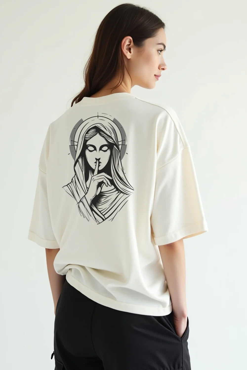 Camisa Oversized Silêncio de Maria