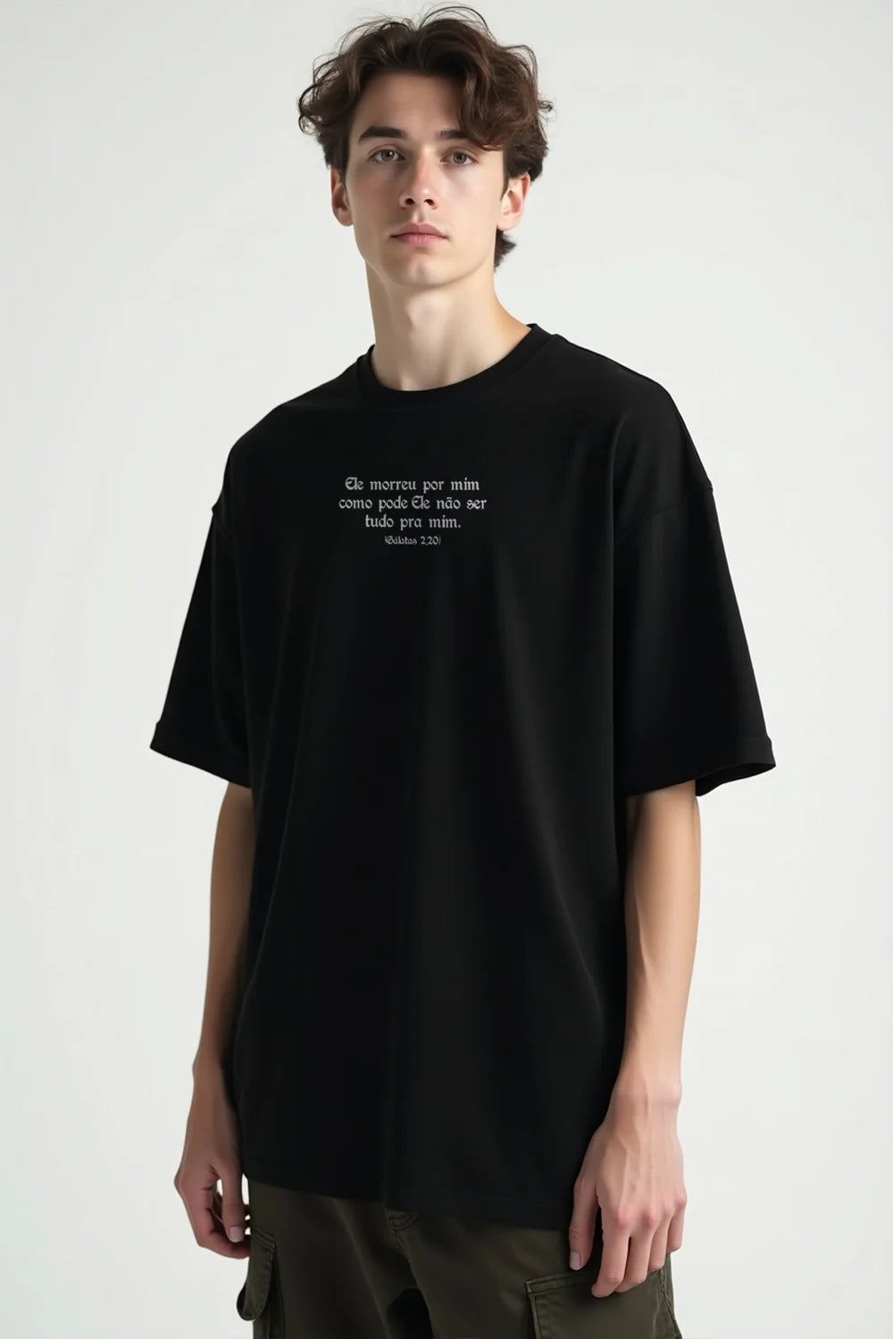 Camisa Oversized Ele Morreu por Mim