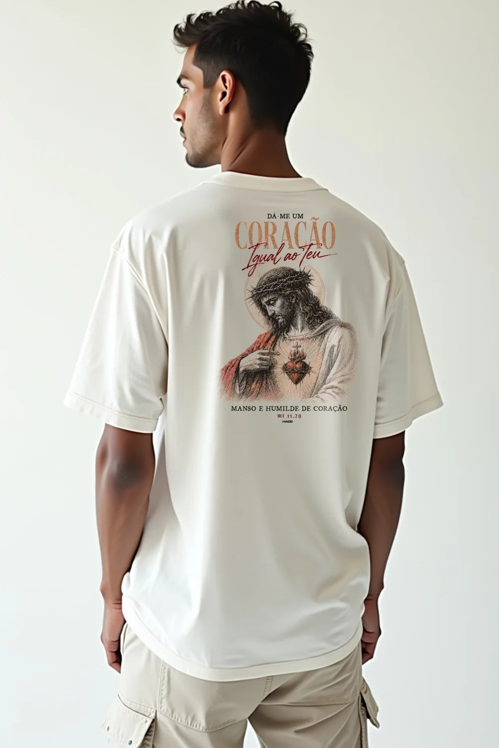 Camisa Oversized Sagrado Coração