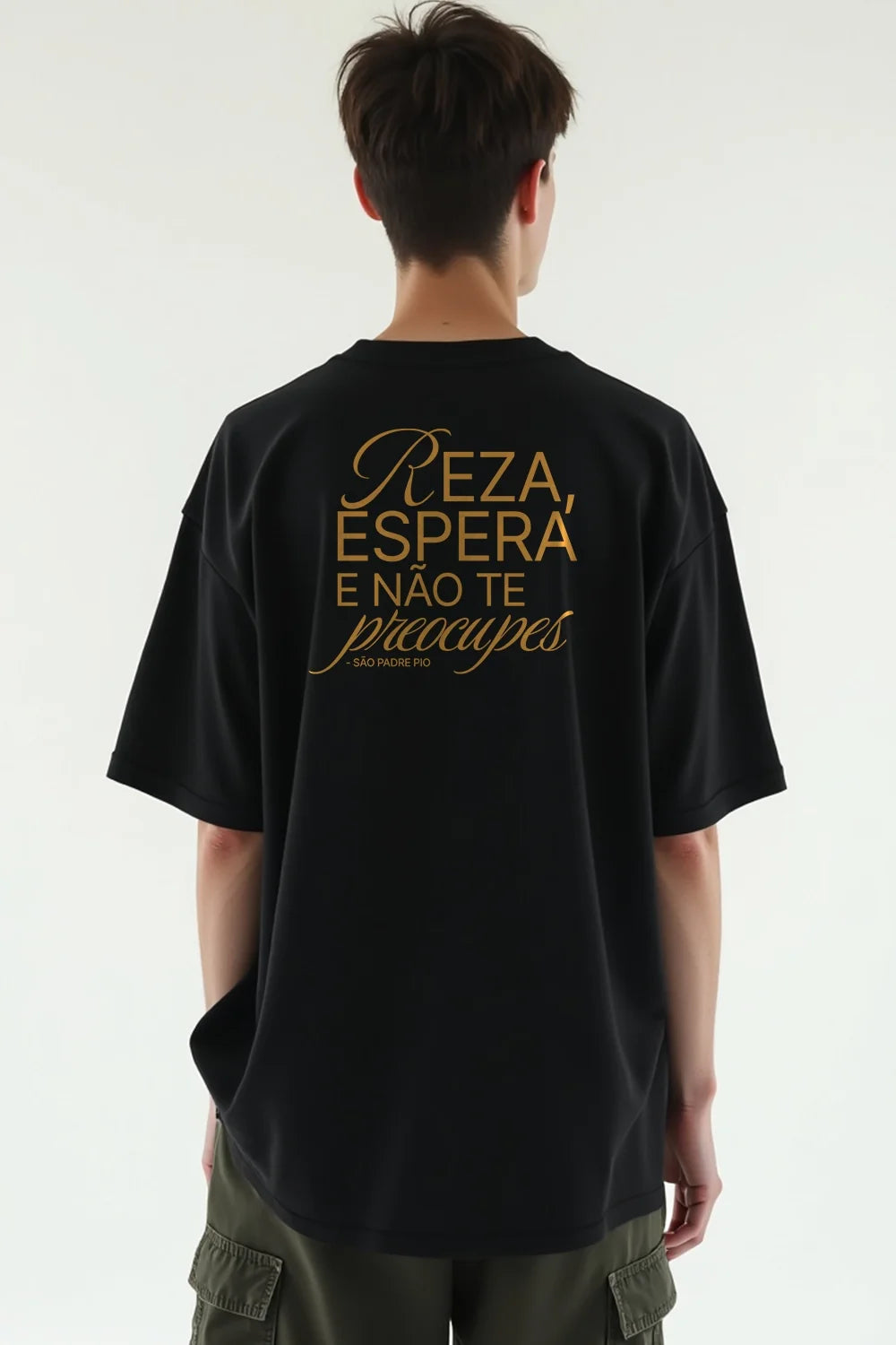 Camisa Oversized São Padre Pio