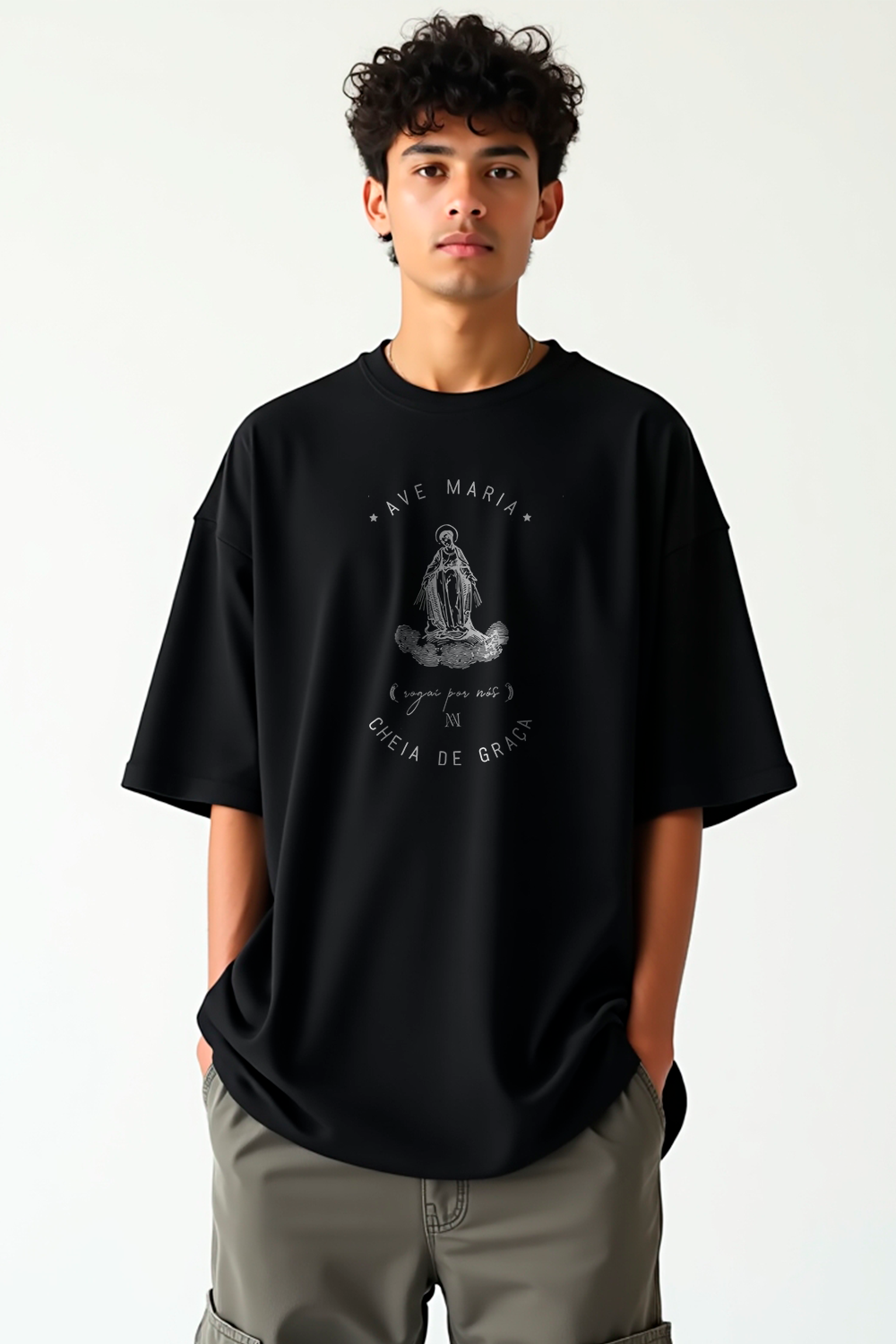 Camisa Oversized Ave Maria