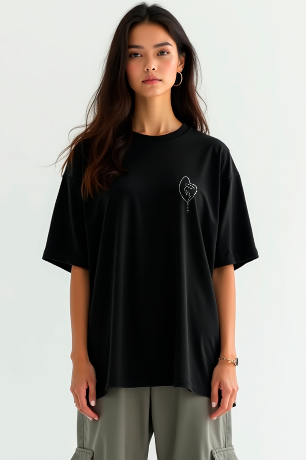 Camisa Oversized Nsa de Fátima