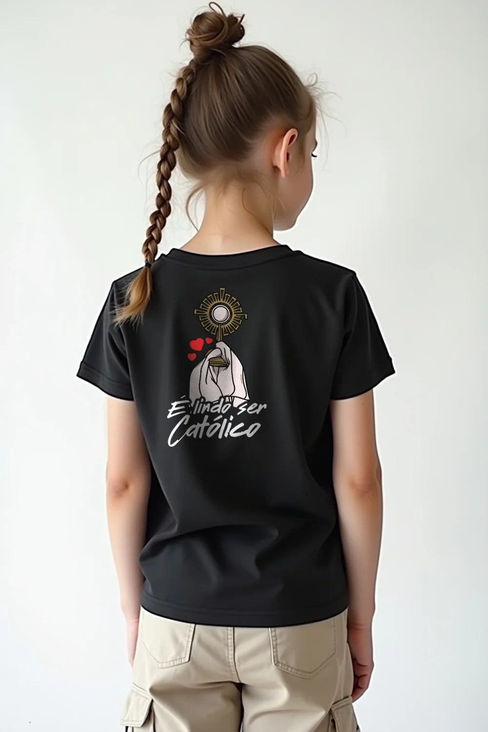 Camisa Infantil É Lindo ser Católico
