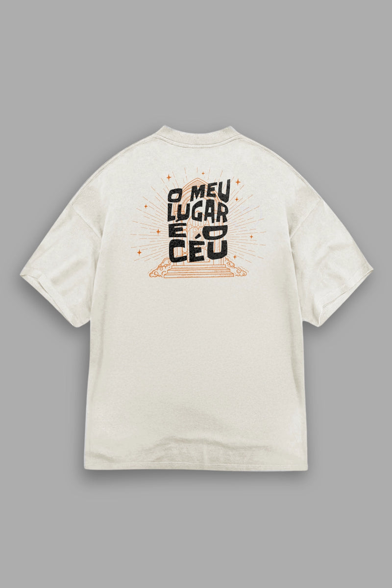 Camisa Oversized O Meu Lugar é o Céu