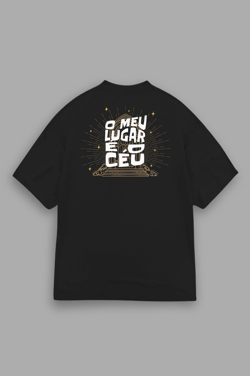 Camisa Oversized O Meu Lugar é o Céu