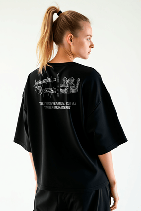Camisa Oversized Da Cruz à Coroa - Hace | Moda Cristã