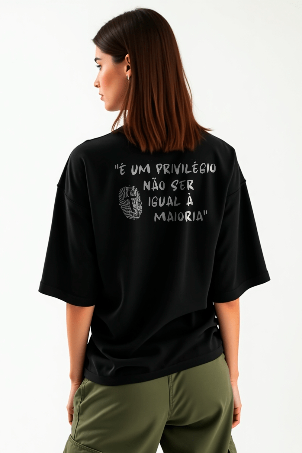 Camisa Oversized IDENTIDADE - Hace | Moda Cristã