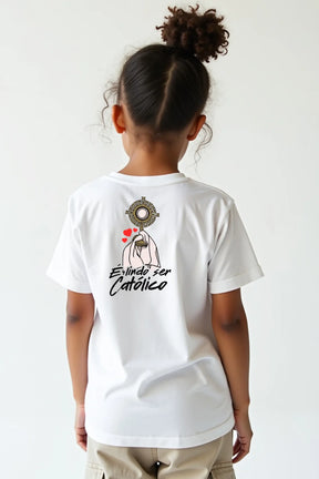 Camisa Infantil É Lindo ser Católico