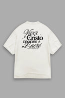 Camisa Oversized Viver é Cristo