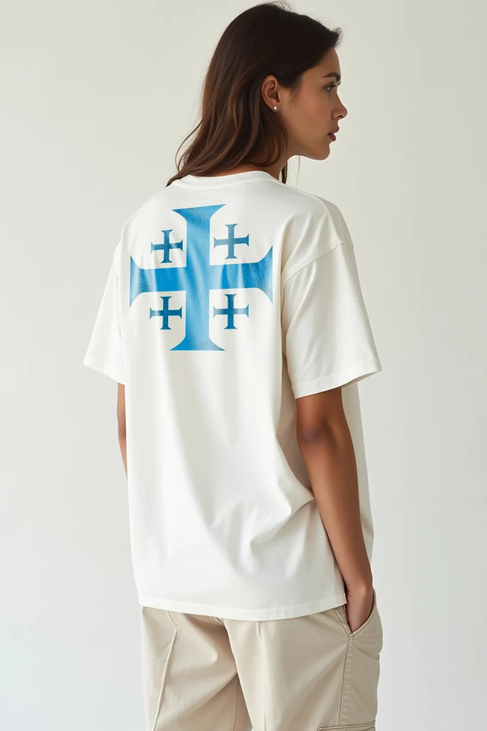 Camisa Oversized Cruz Templária