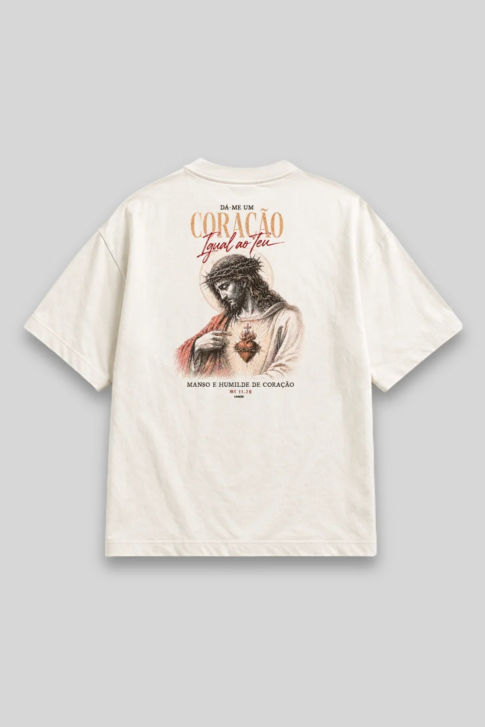 Camisa Oversized Sagrado Coração