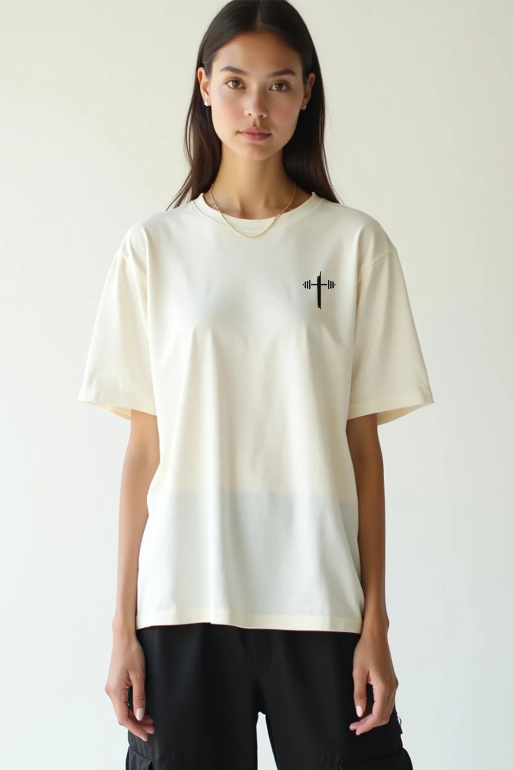 Camisa Oversized Deus é Minha Força