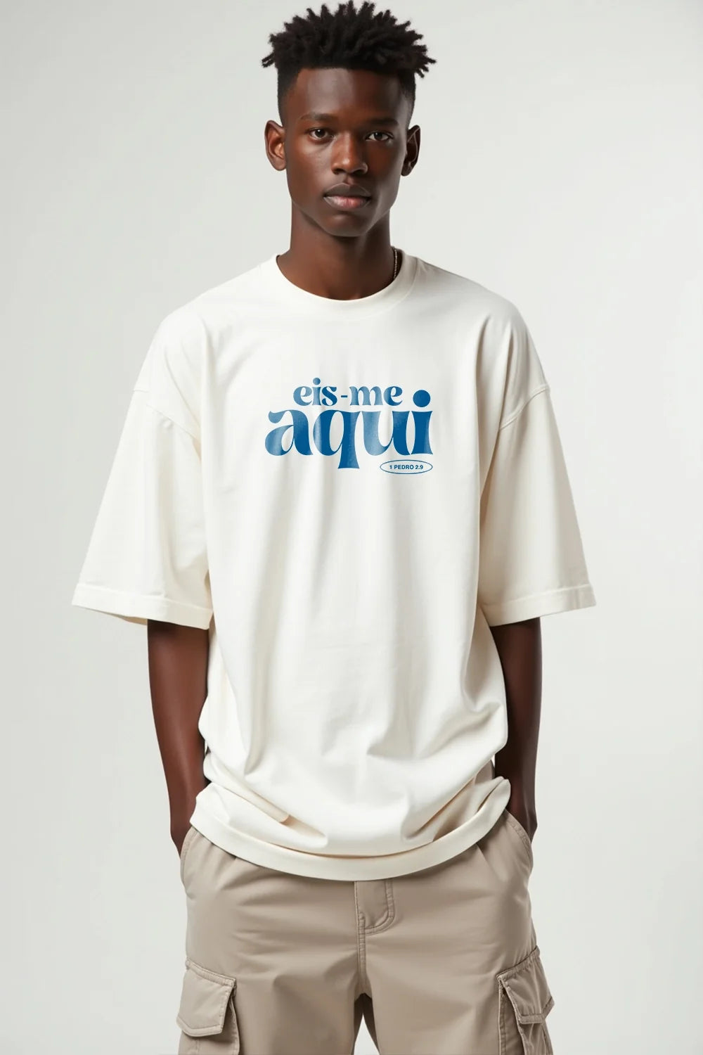 Camisa Oversized Eis-me Aqui
