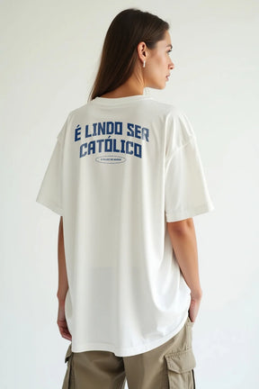 Camisa Oversized Orgulho de ser Católico