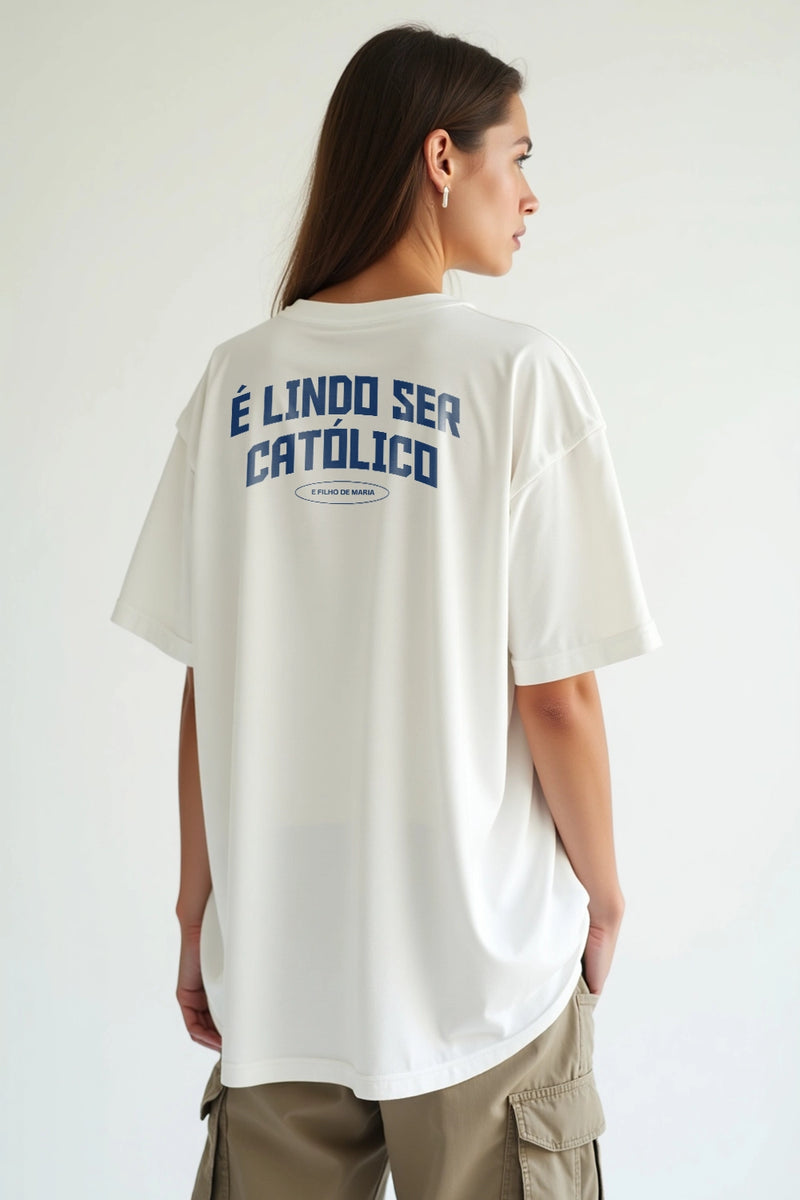 Camisa Oversized Orgulho de ser Católico