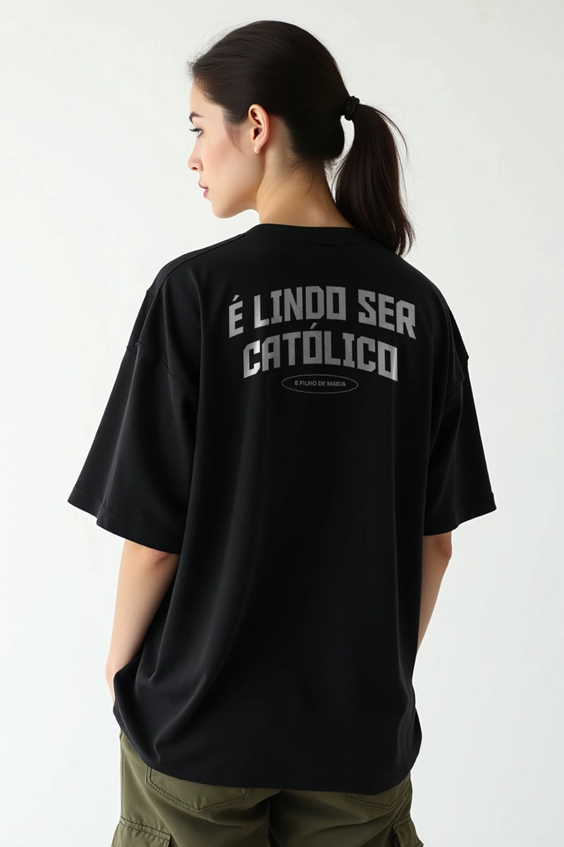 Camisa Oversized Orgulho de ser Católico