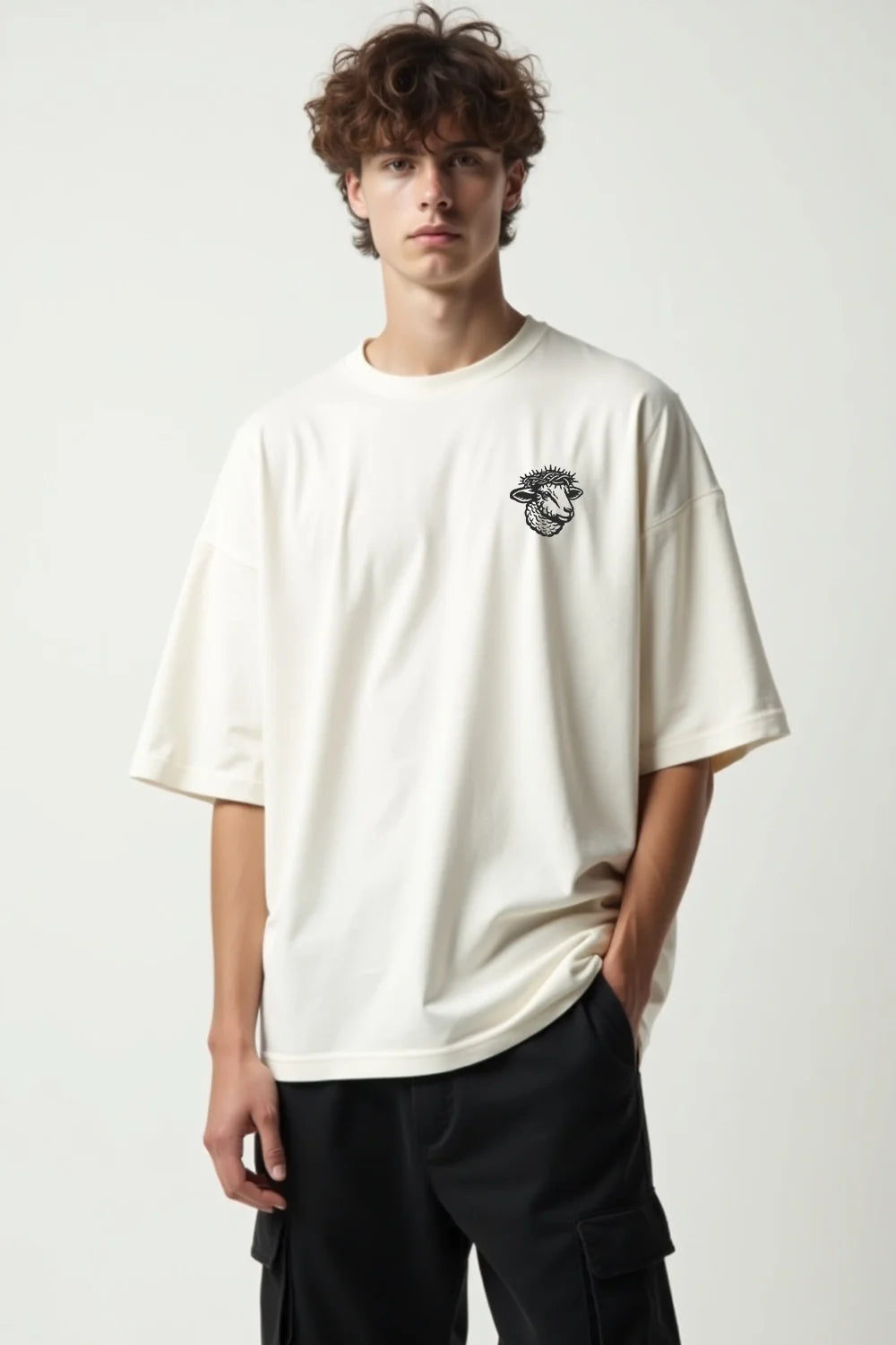 Camisa Oversized Fé Acima do Medo