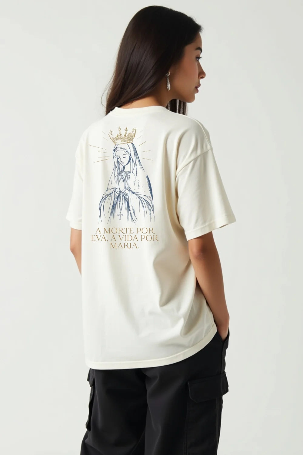 Camisa Oversized Nsa de Fátima