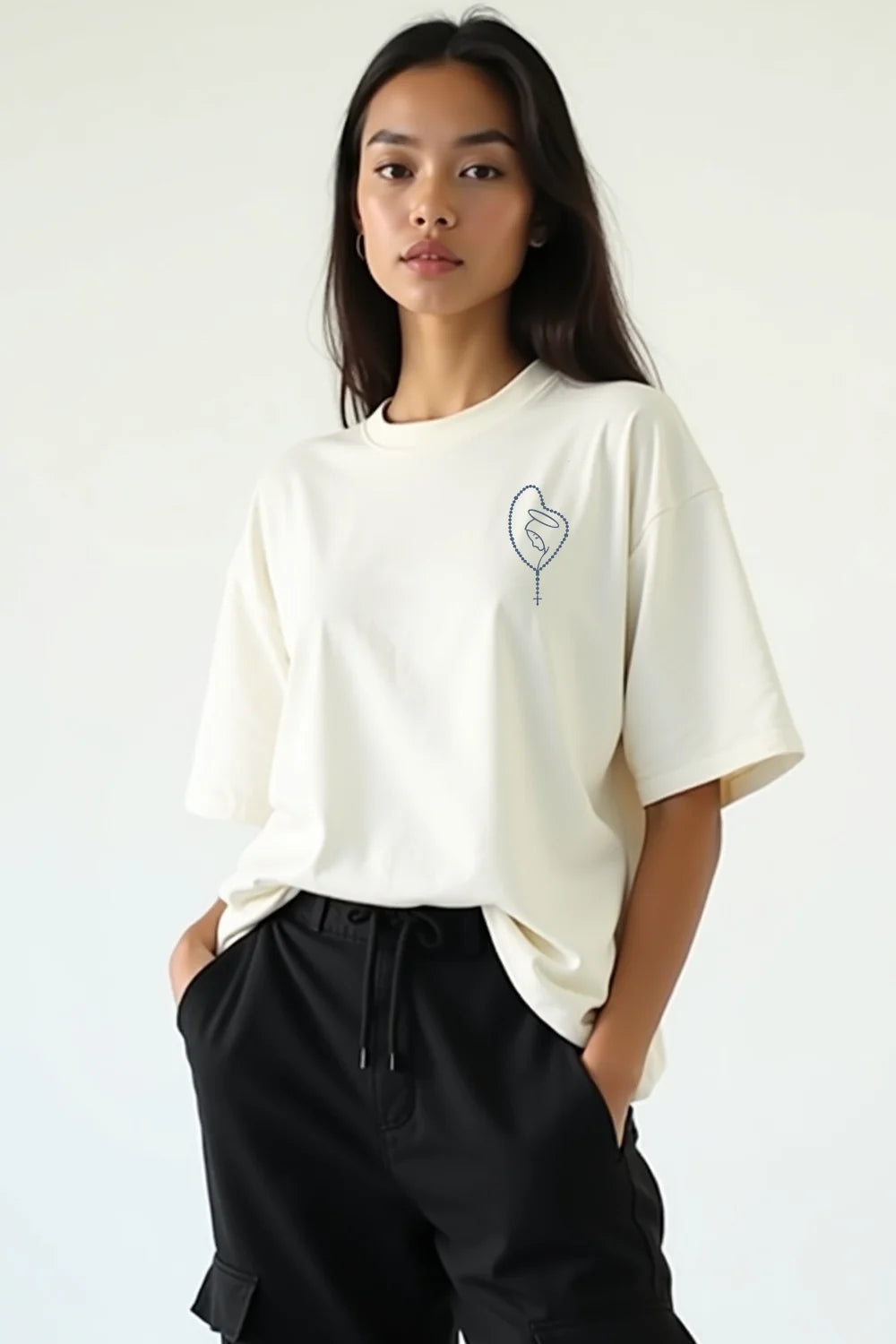 Camisa Oversized Nsa de Fátima