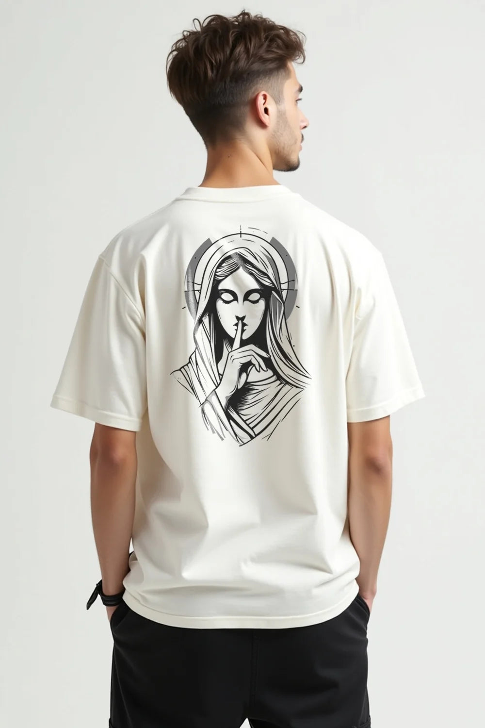 Camisa Oversized Silêncio de Maria