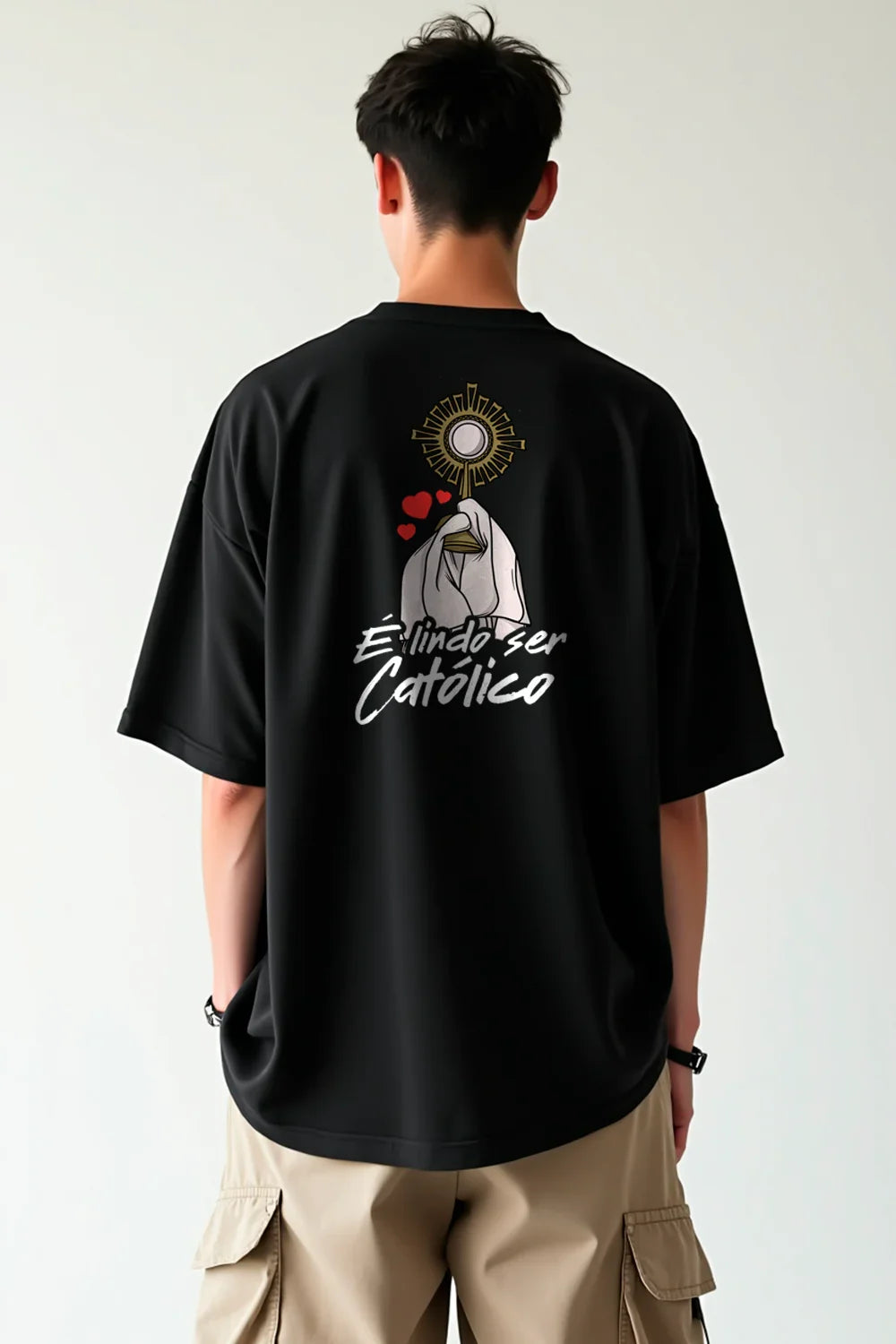 Camisa Oversized É lindo ser Católico