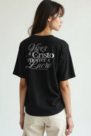 Camisa Oversized Viver é Cristo