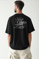 Camisa Oversized Viver é Cristo