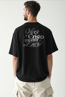 Camisa Oversized Viver é Cristo