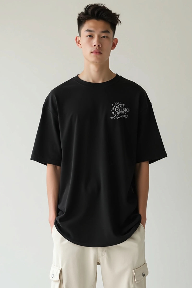 Camisa Oversized Viver é Cristo
