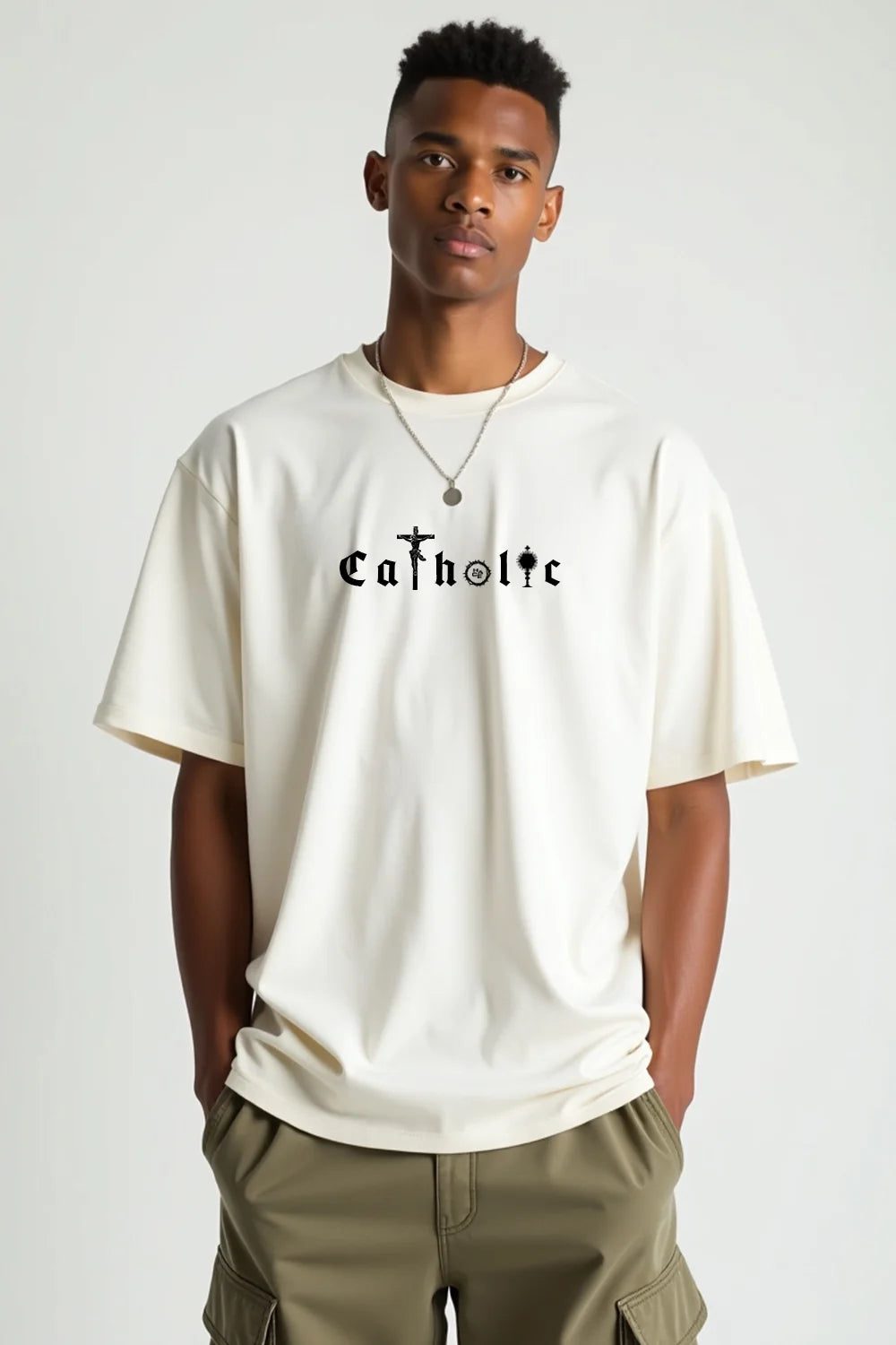 Camisa Oversized Catholic