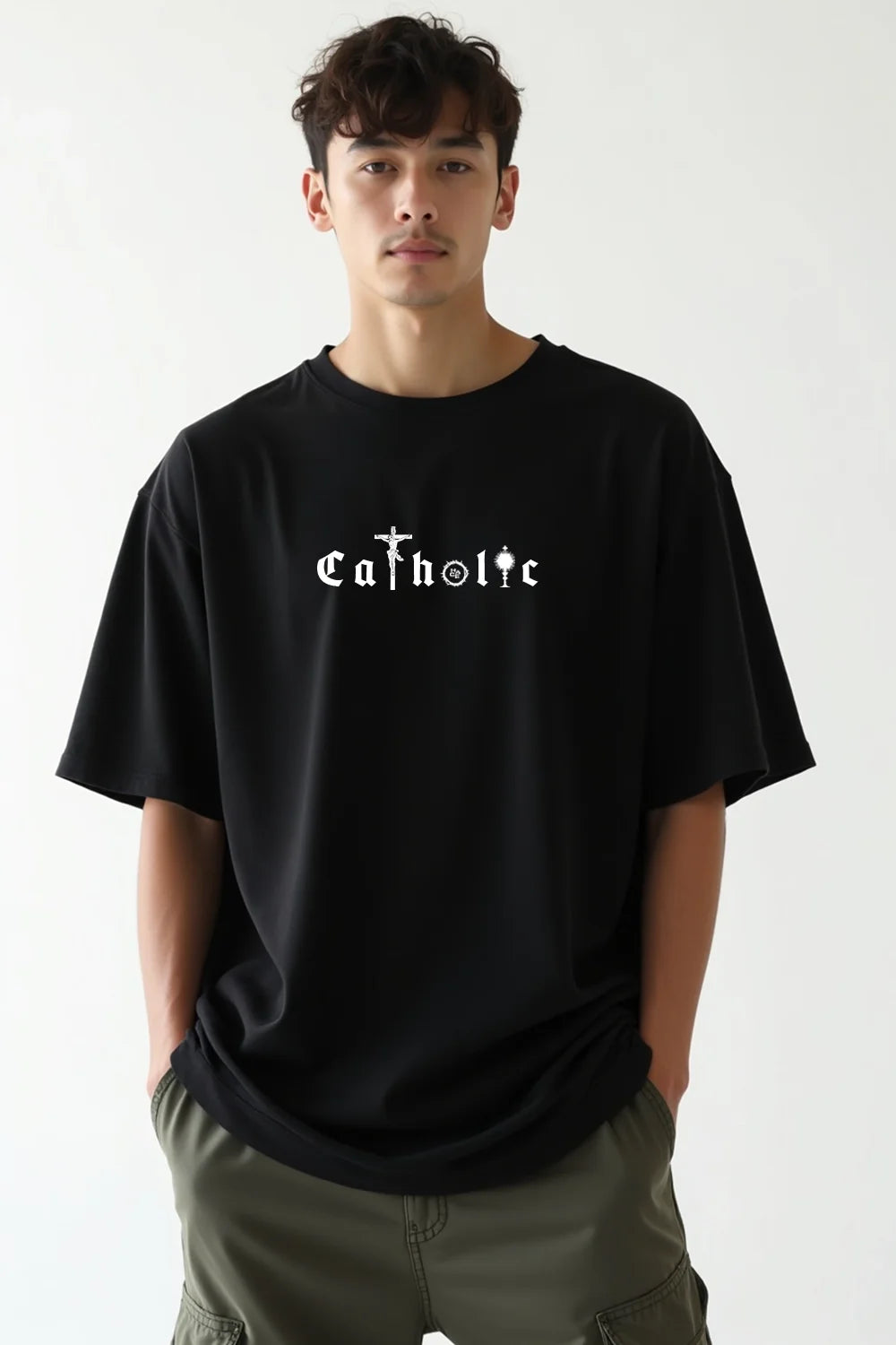 Camisa Oversized Catholic