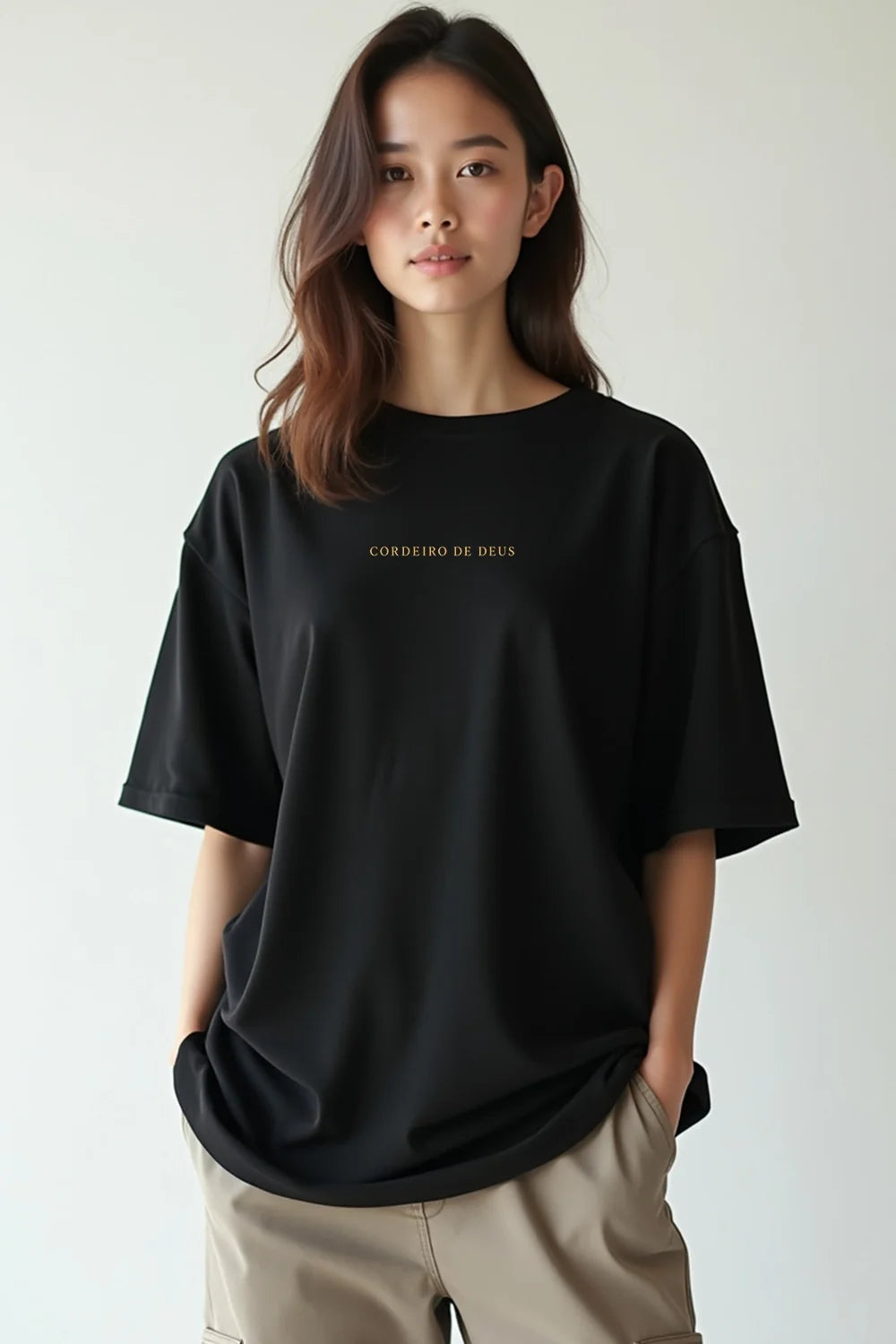 Camisa Oversized Cordeiro de Deus