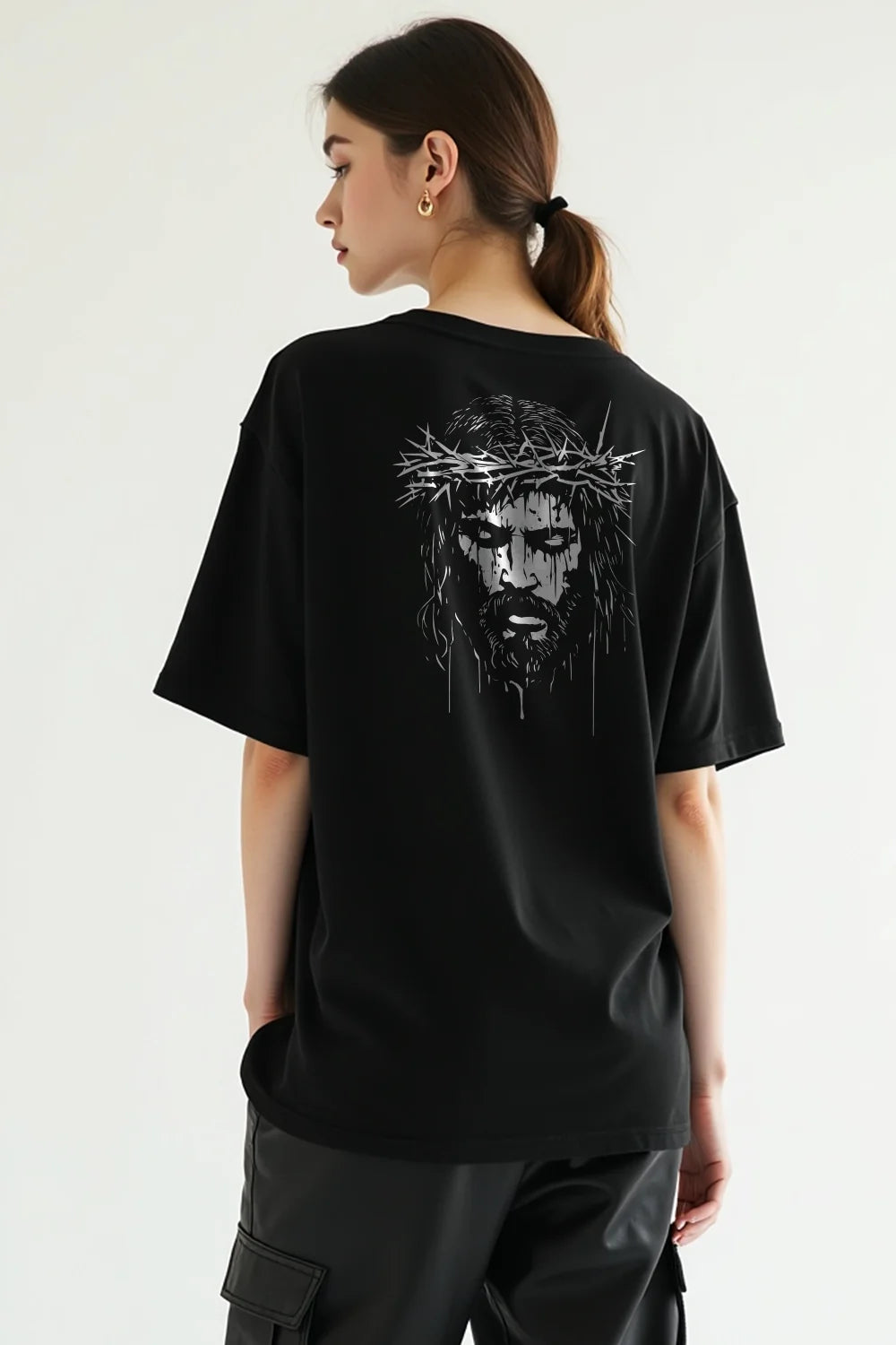 Camisa Oversized Coroa de Espinhos