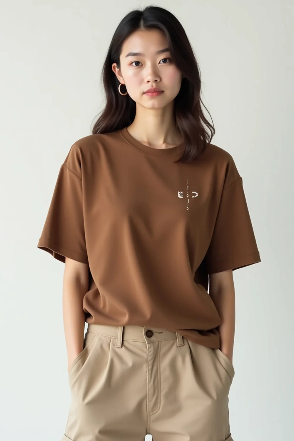 Camisa Oversized Da Cruz à Coroa
