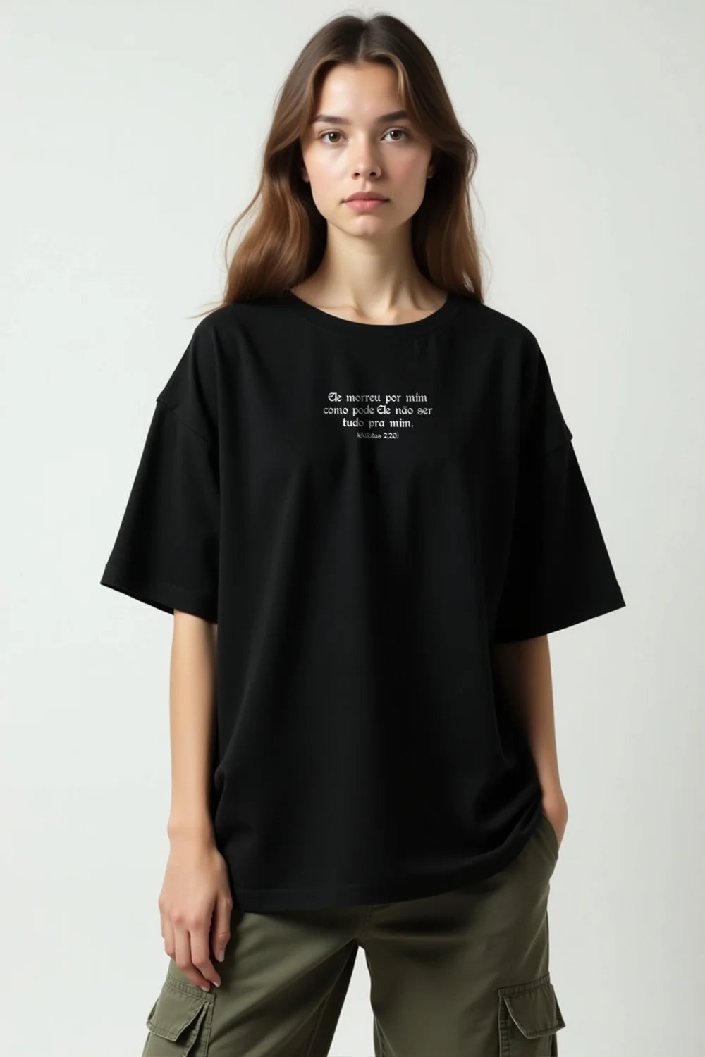 Camisa Oversized Ele Morreu por Mim