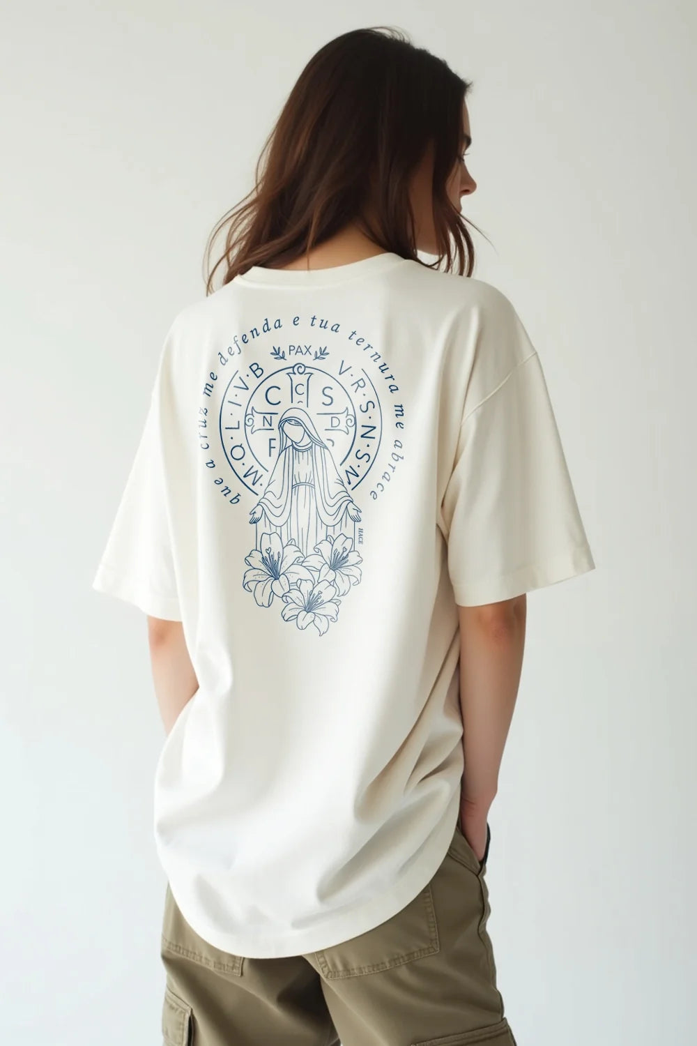 Camisa Oversized Manto e Cruz
