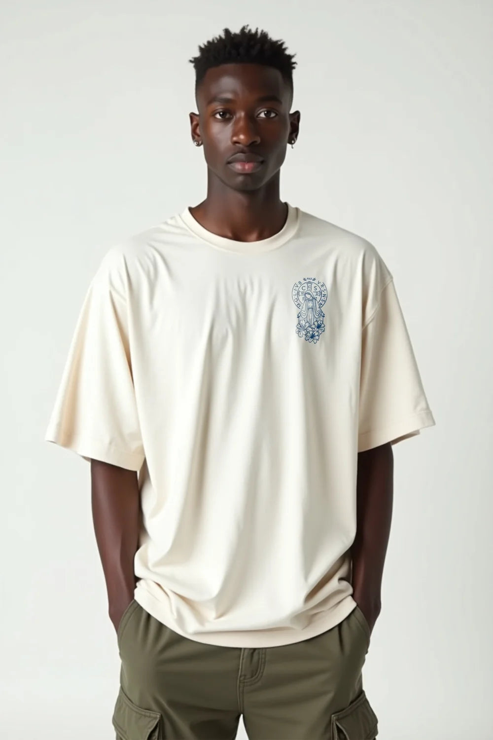Camisa Oversized Manto e Cruz