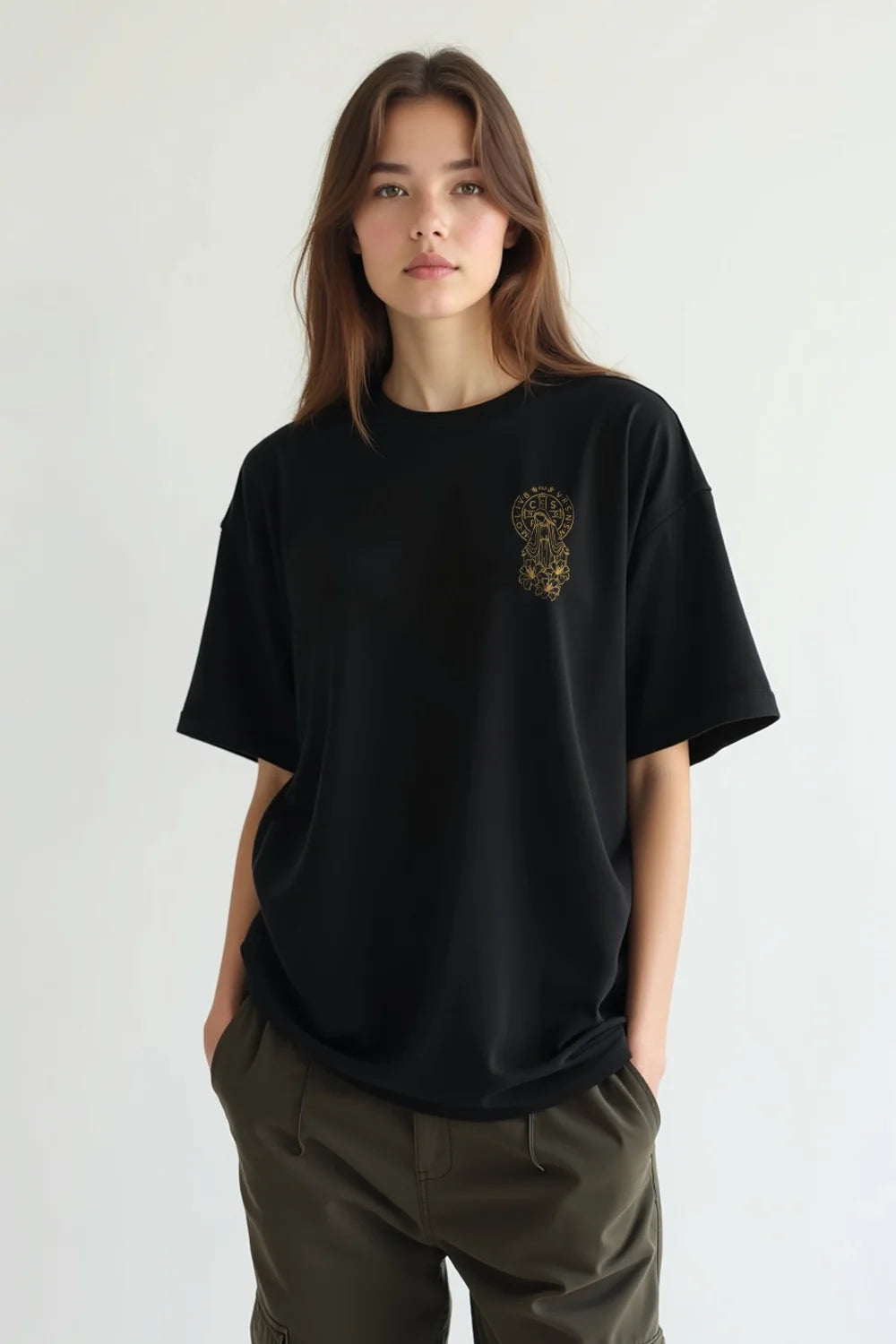 Camisa Oversized Manto e Cruz