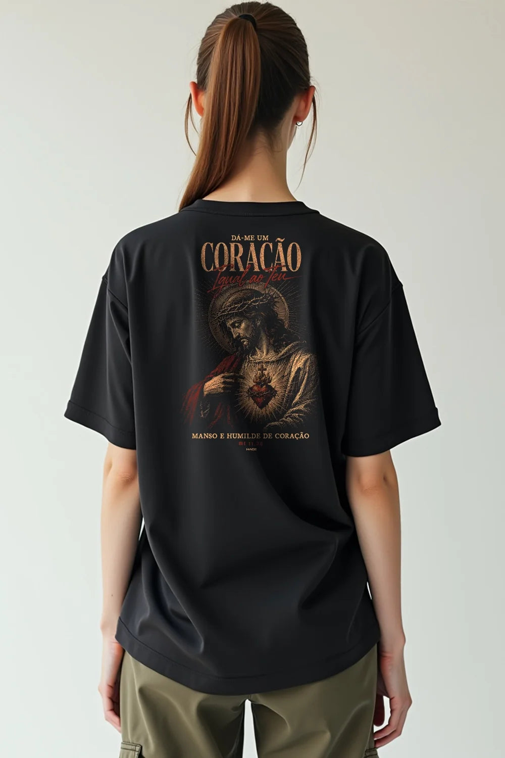 Camisa Oversized Sagrado Coração